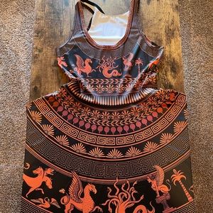 Blackmilk Greek Mythology Skater Dress Limited